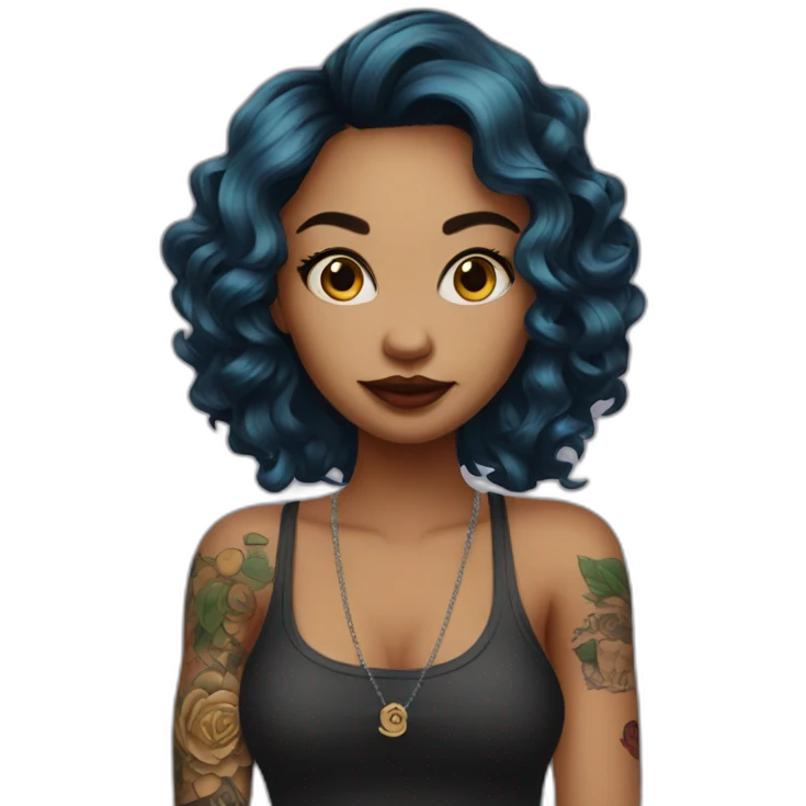 tattoo girl artist emoji