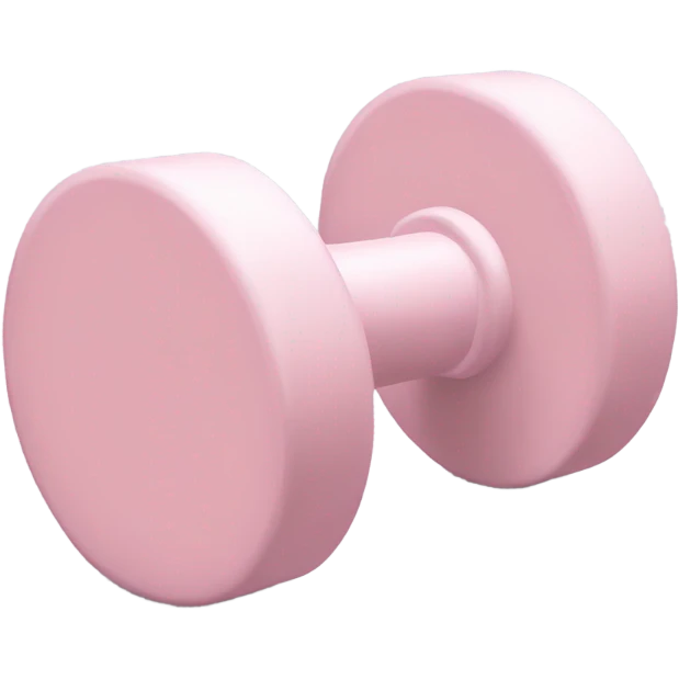 Soft Light Pink dumbell  emoji