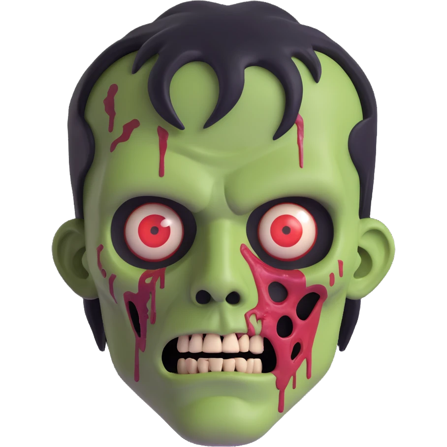 zombie man face emoji