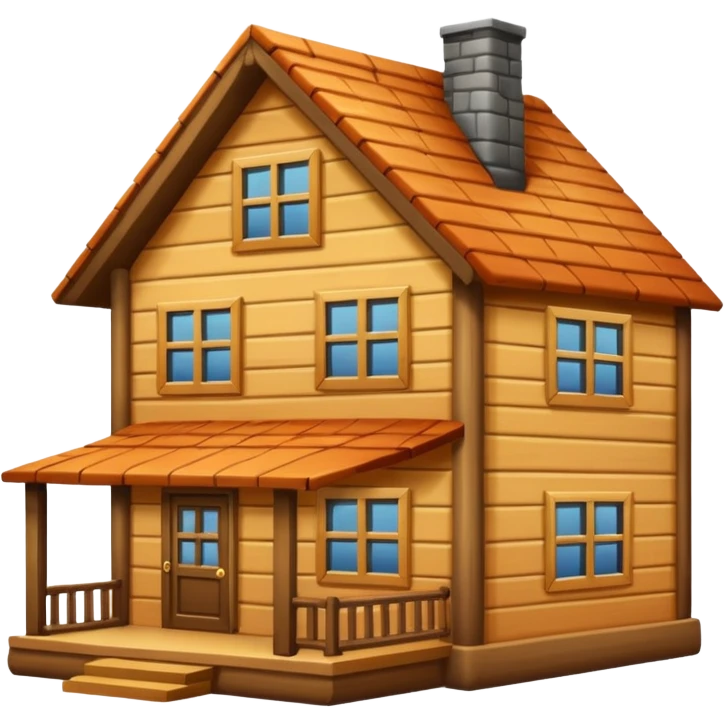 big wood house emoji