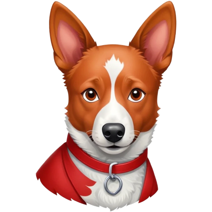 Excitedly focused red heeler emoji