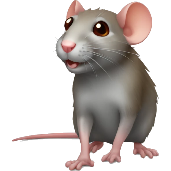 Rat with red hair  emoji