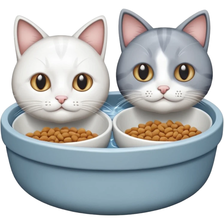 Cat Food and Water emoji