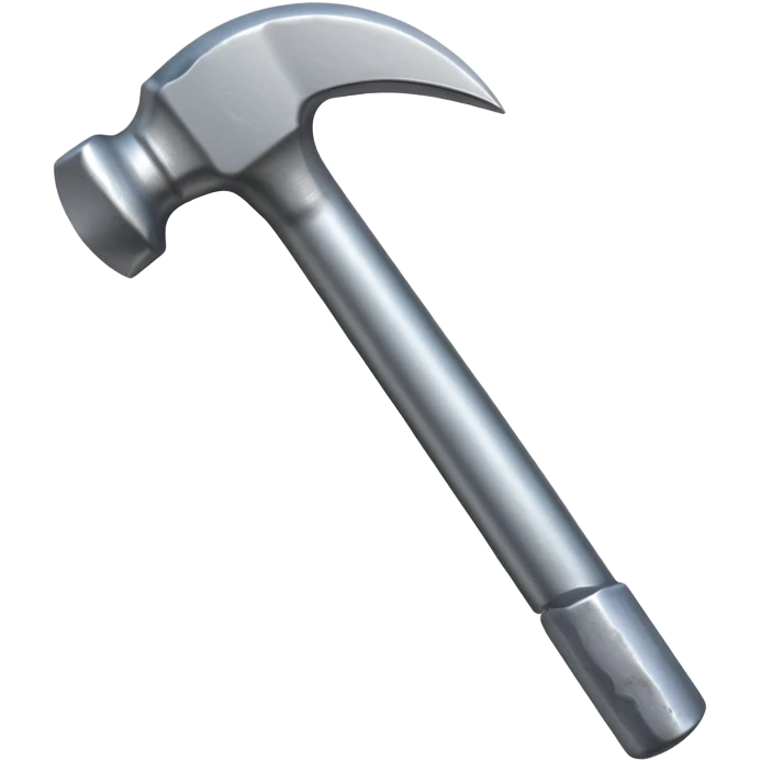 simple wall nail, slightly bent as if hit by a hammer emoji