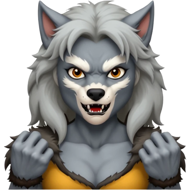 Female Werewolf body emoji