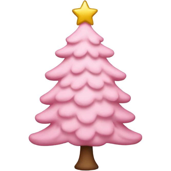 Light Pink Christmas tree emoji