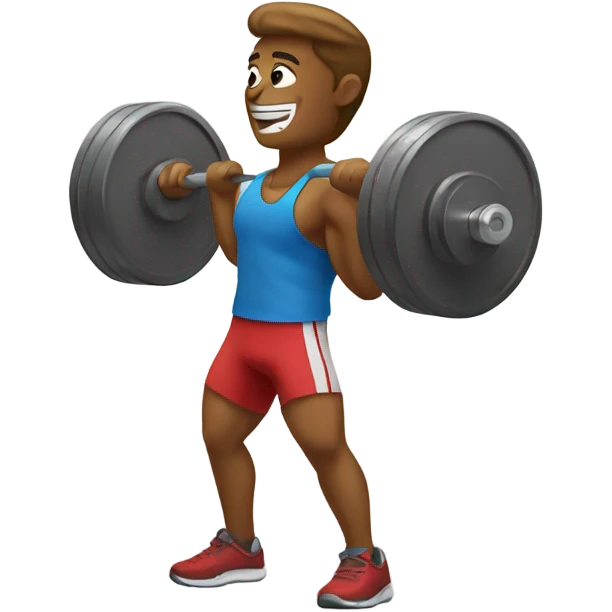lifting weights emoji