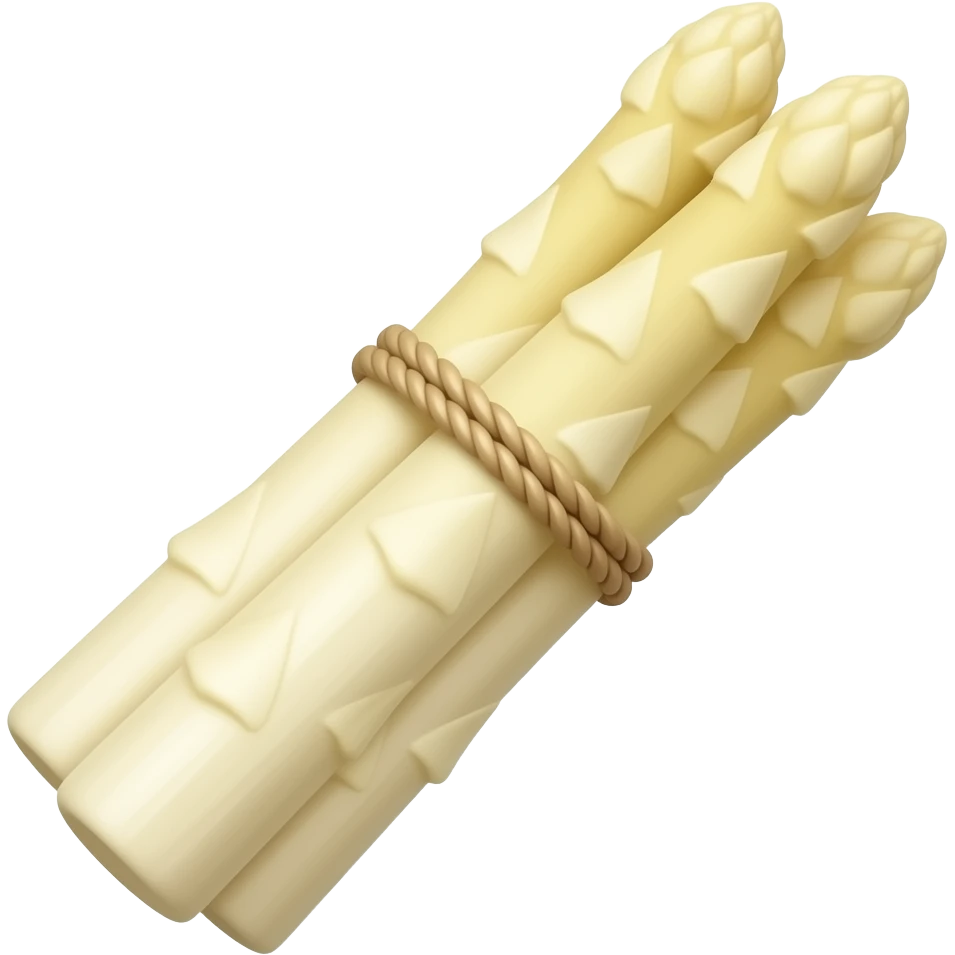 one asparagus white emoji