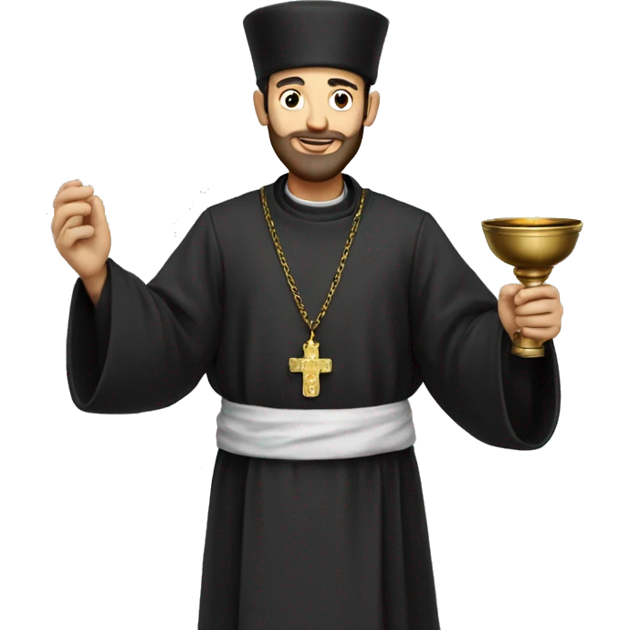 An Orthodox priest with a censer emoji
