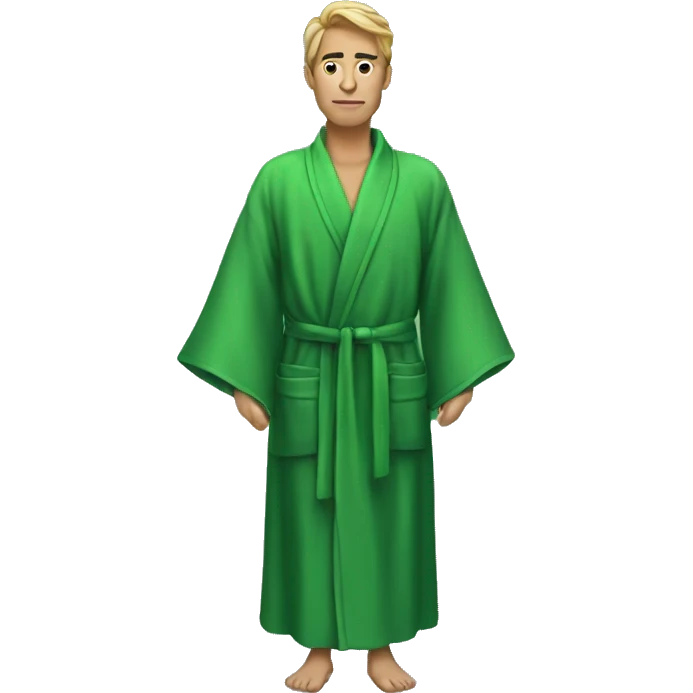 Green robe  emoji