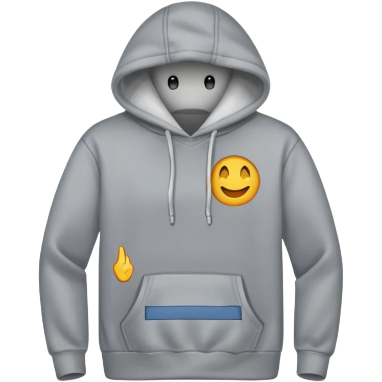grey hoodie emoji