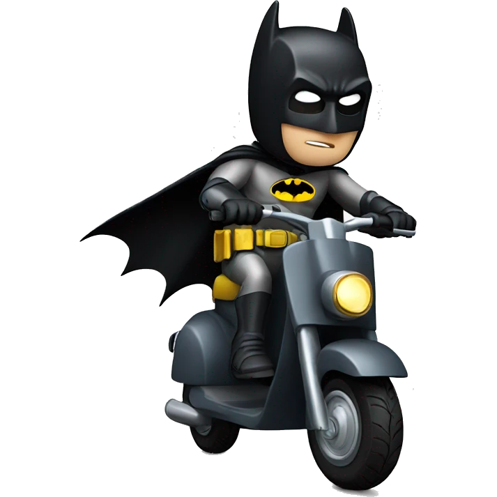 batman riding a scooter emoji