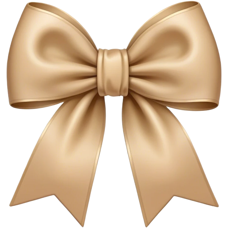 Beige bow emoji