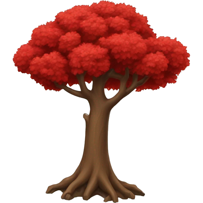 arbol rojo emoji