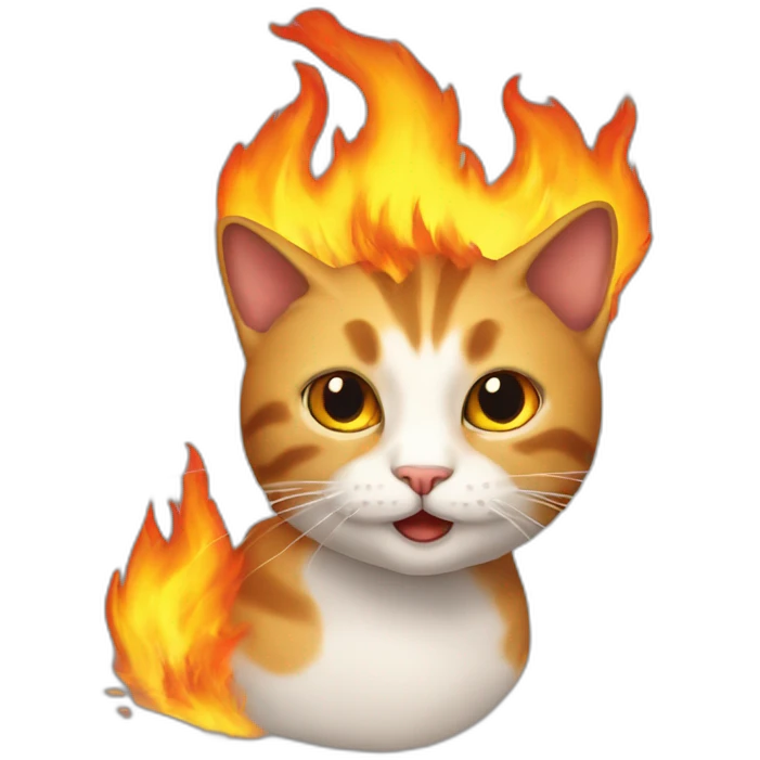 cat-on-fire emoji