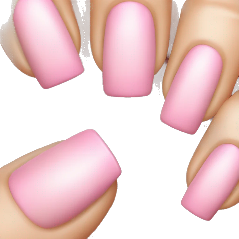 Pink french nails emoji
