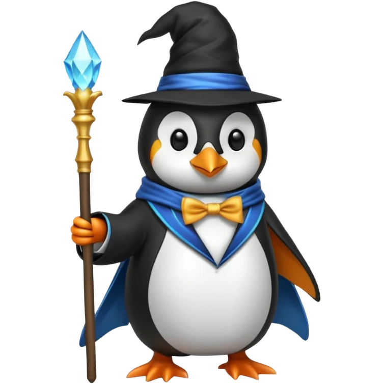Penguin Wizard emoji
