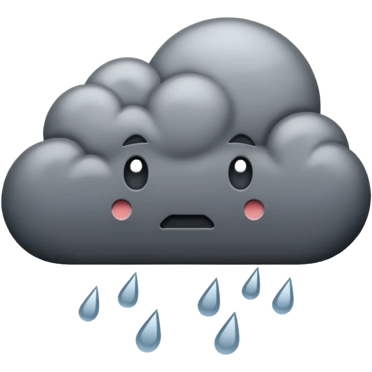 rain cloud emoji