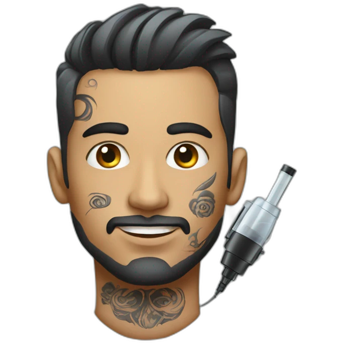 Man With Tattoo Removal Machine  emoji