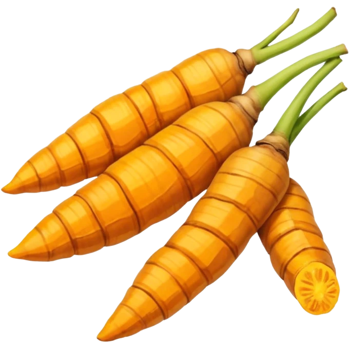 turmeric root dry and cut emoji