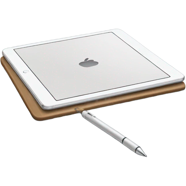 ipad and stylus  emoji