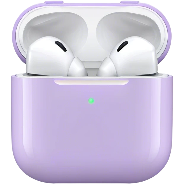pastel purple airpods emoji