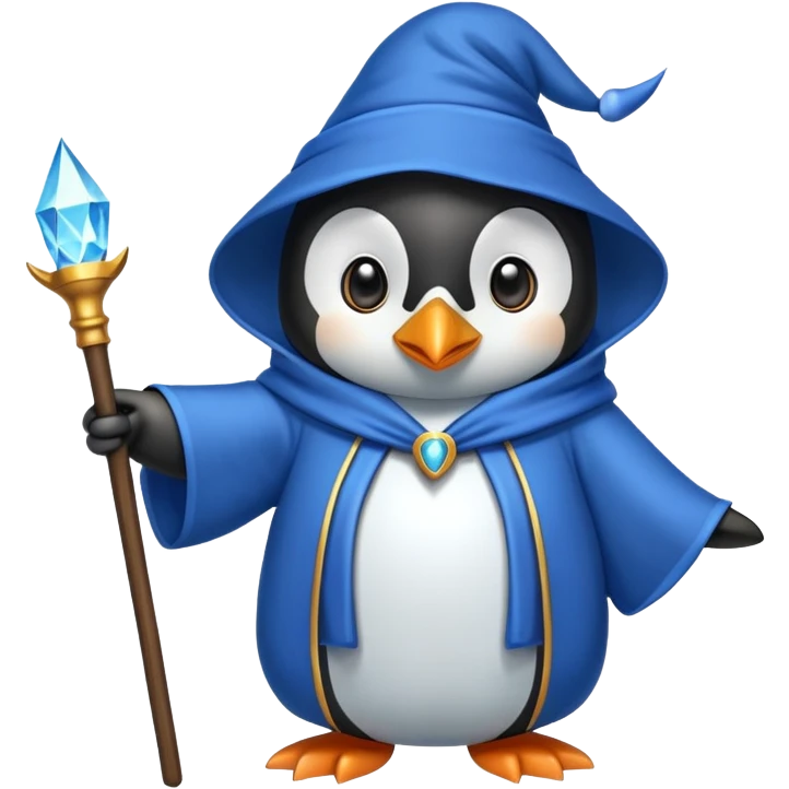 Penguin Wizard emoji