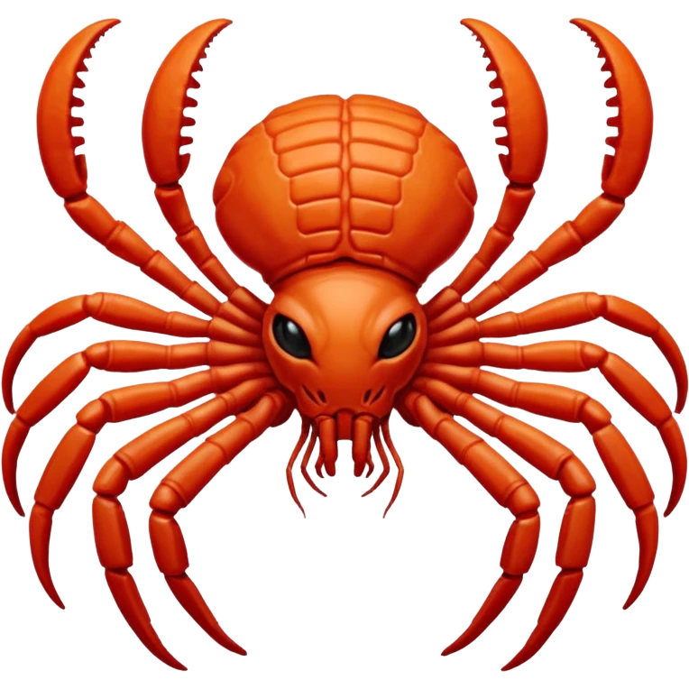 woman with red Facehugger emoji