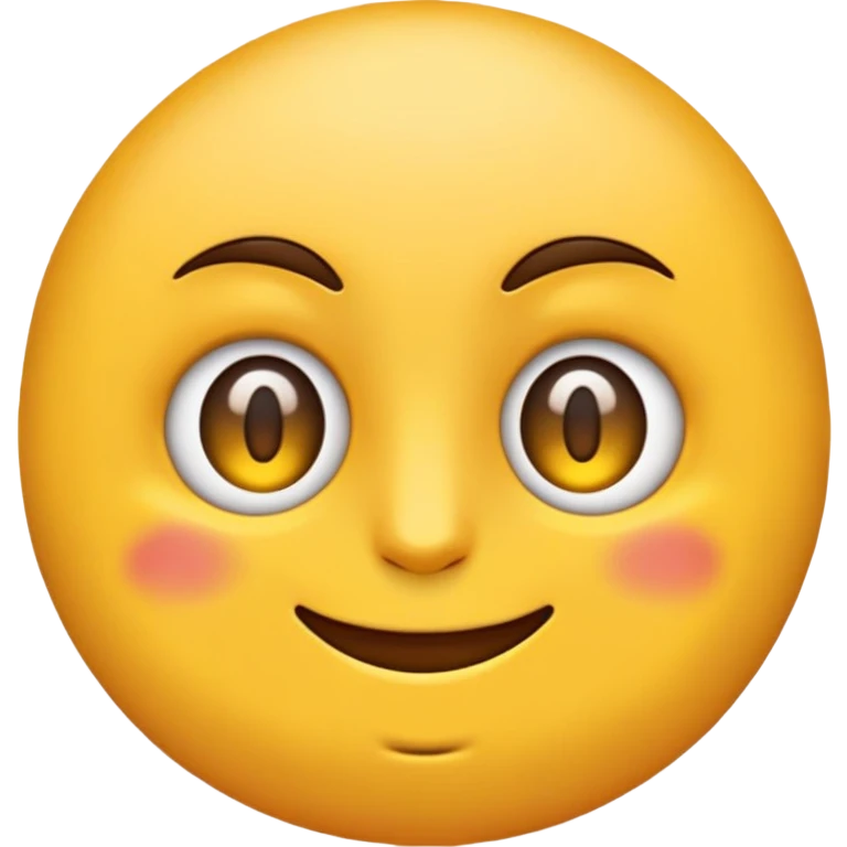 Ein Emoji mit Strich Mund und halb offenen Augen  emoji