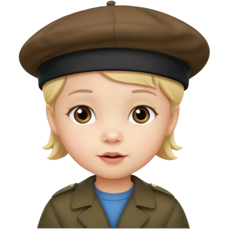 toddler with beret emoji