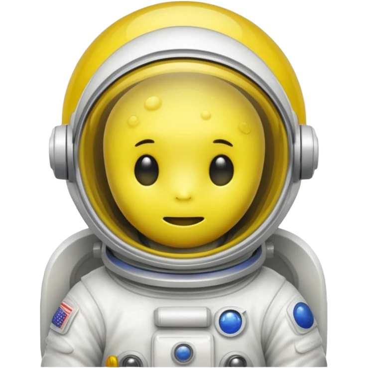 yellow slime alien white Astronaut emoji