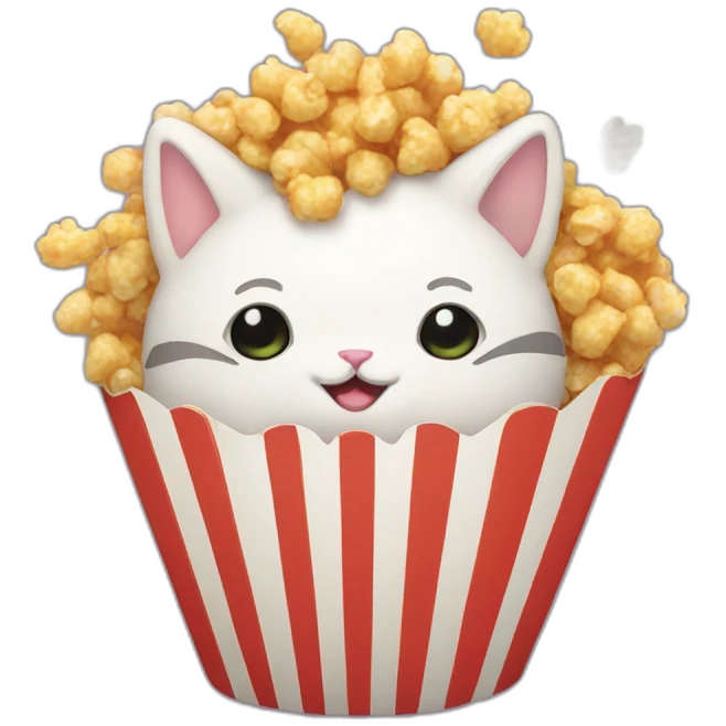 Popcorn cat emoji