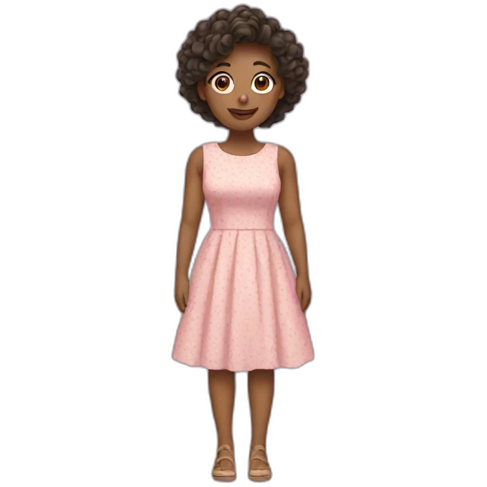 Woman in cute dress emoji