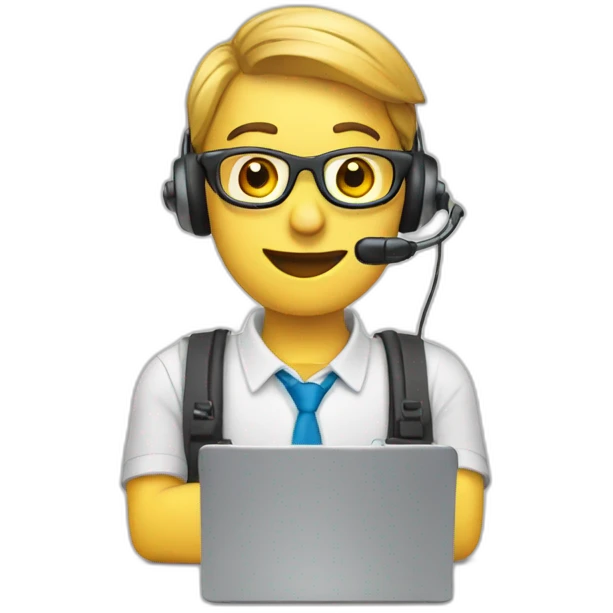 Helpdesk operator emoji