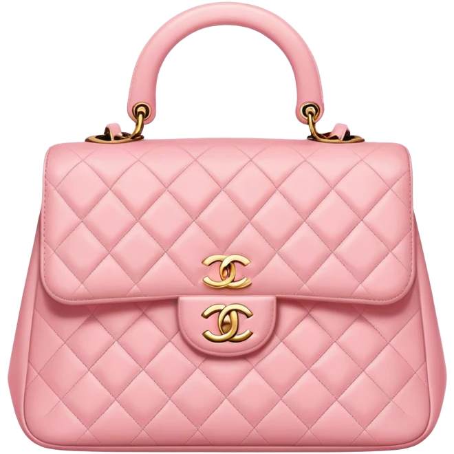 Chanel baby pink bag  emoji