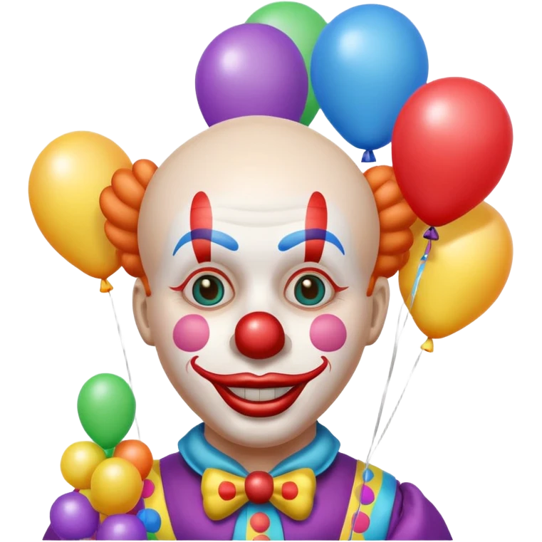 clown making balloon animal emoji emoji
