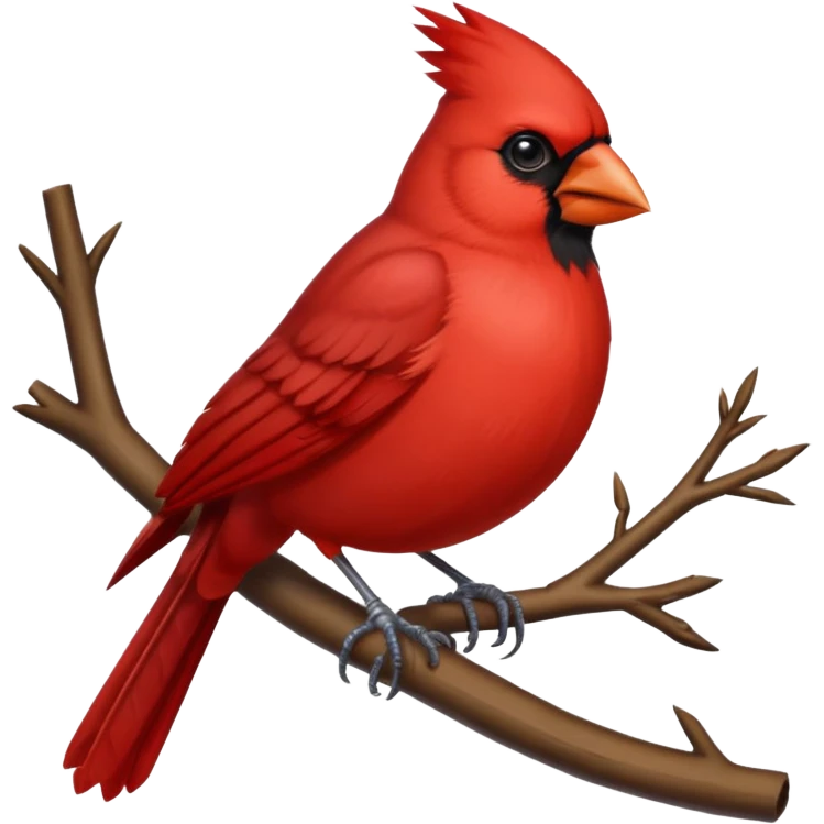 Cardinal bird emoji emoji