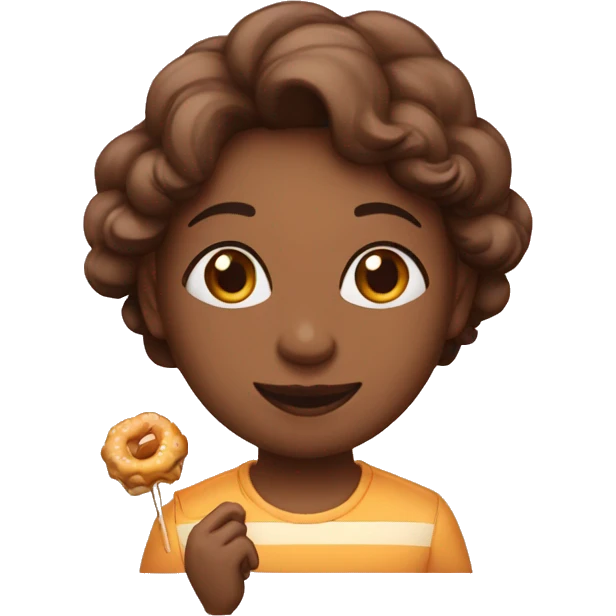 Confeiteira com um pirulito  emoji