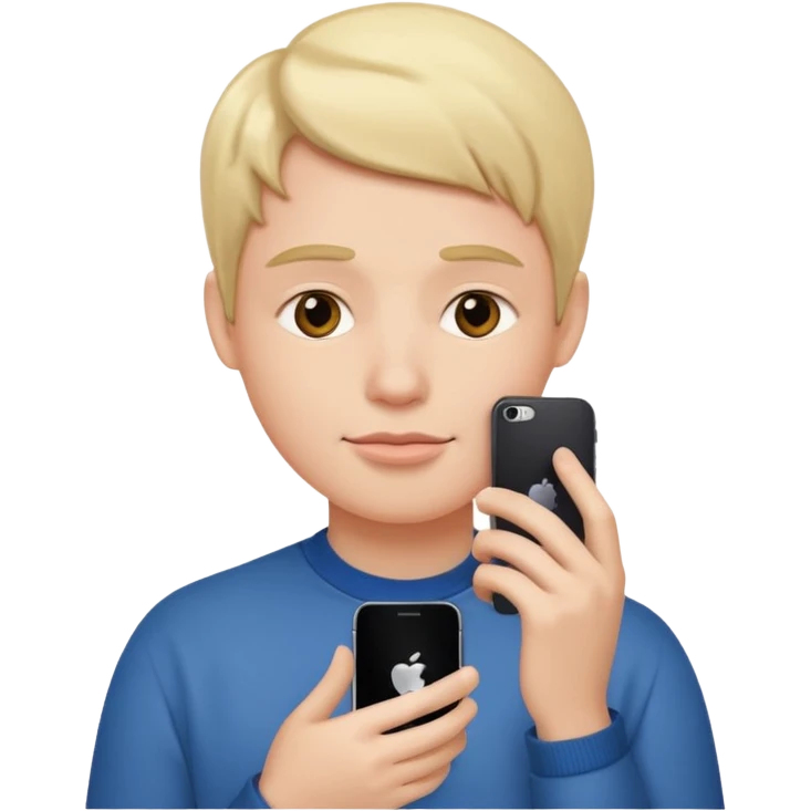 iphone under the chin emoji