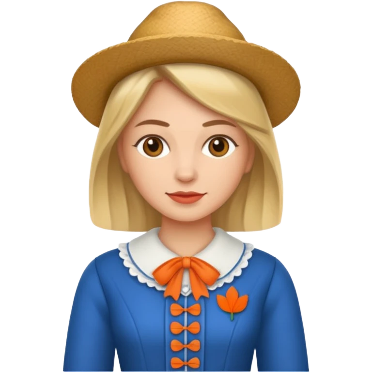 woman with dutch clothing emoji