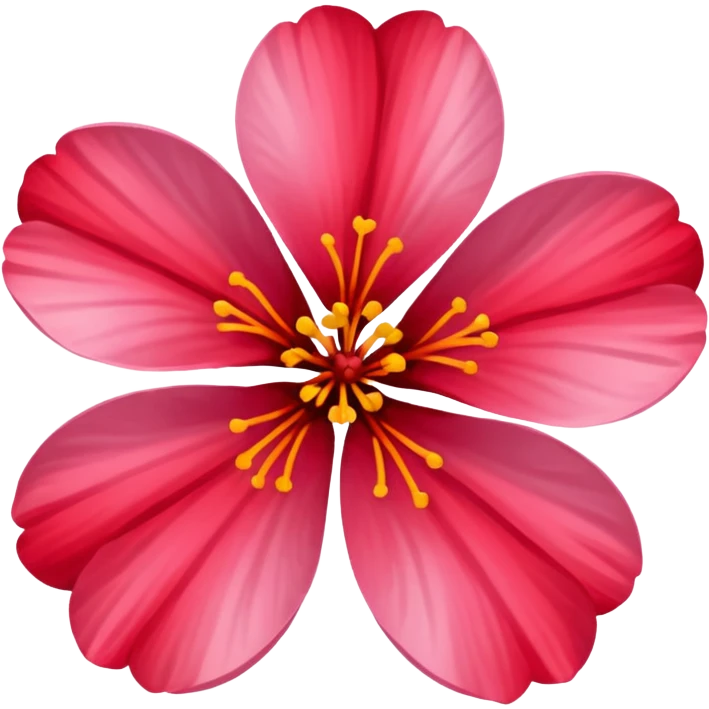 Red sakura emoji