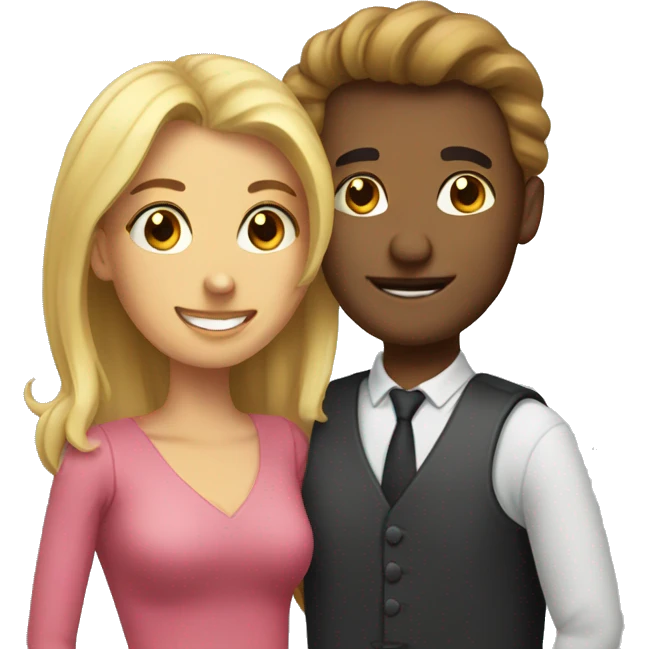 Man loving woman emoji