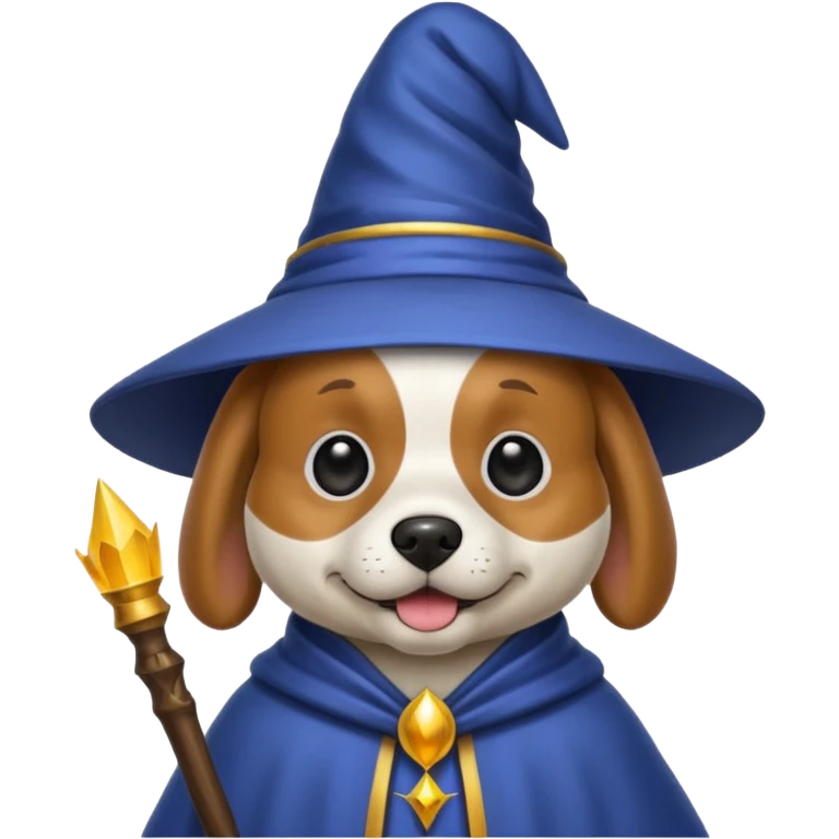 Dog wizard emoji