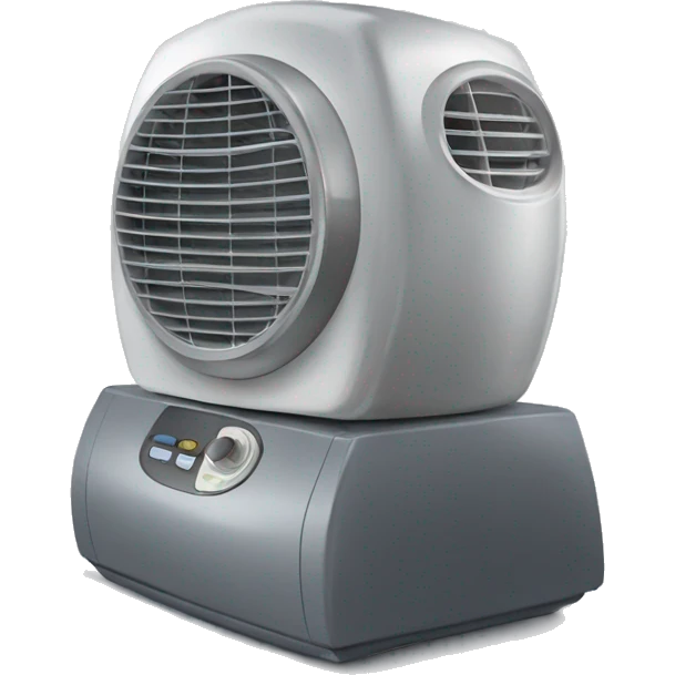 Ventilatore e emoji che suda emoji