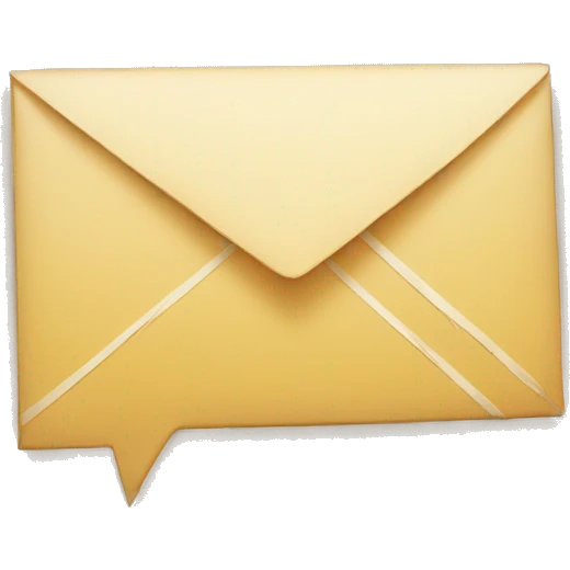 letter with an arrow showing the direction to a location emoji