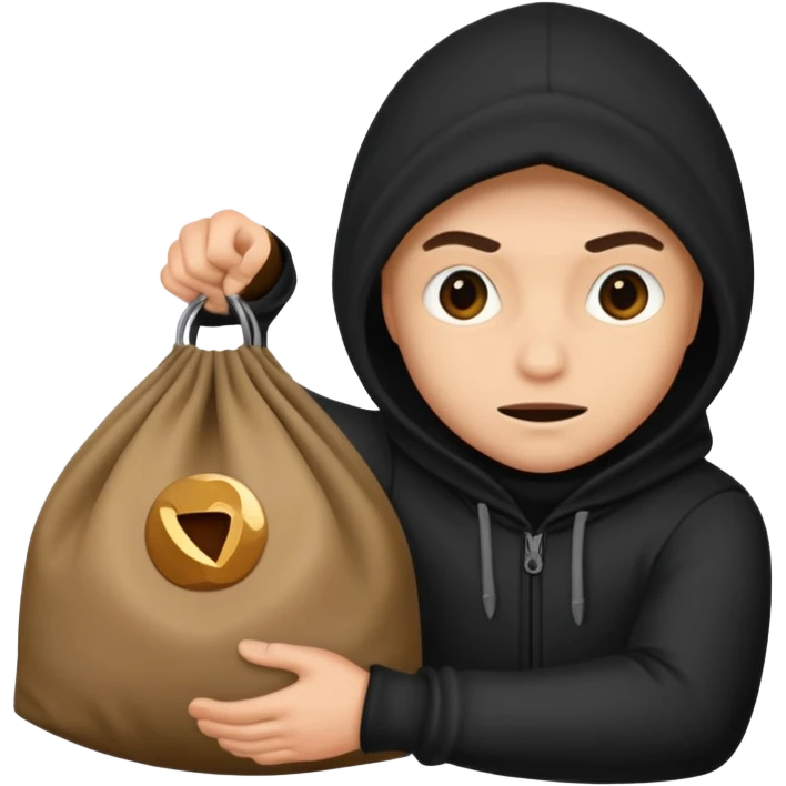 Thief without bag emoji