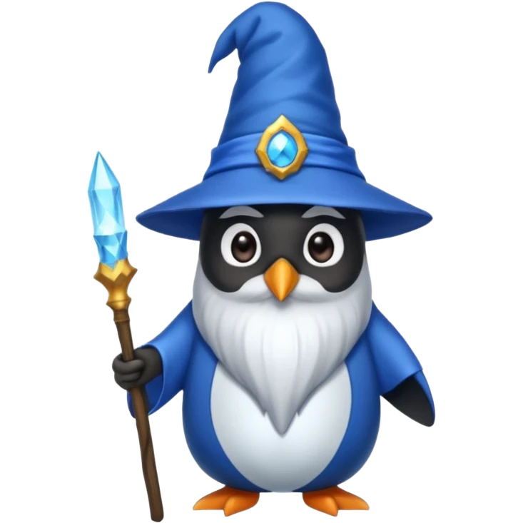 Penguin Wizard emoji