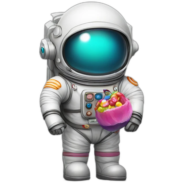 A Scotish atronaut with a candy emoji