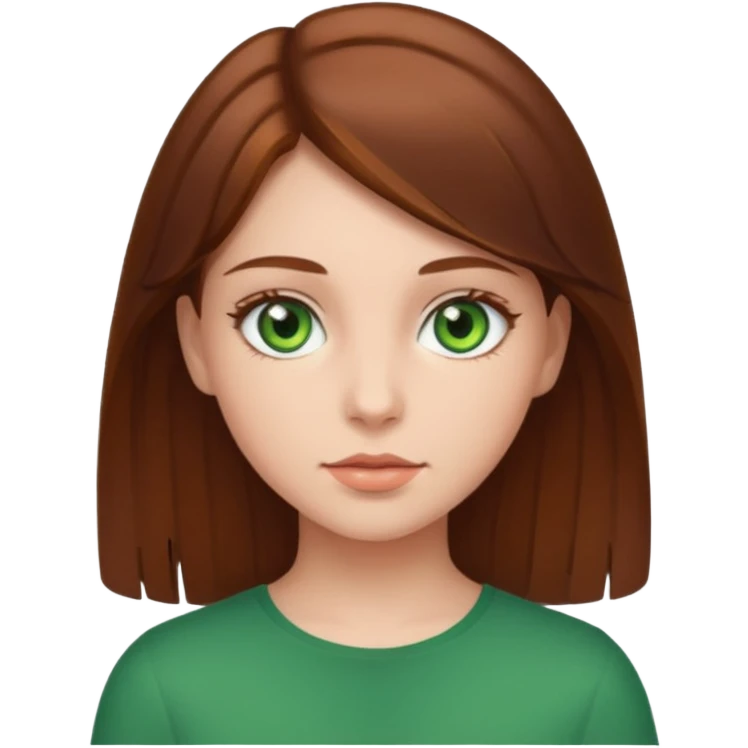 chica ojos verdes emoji