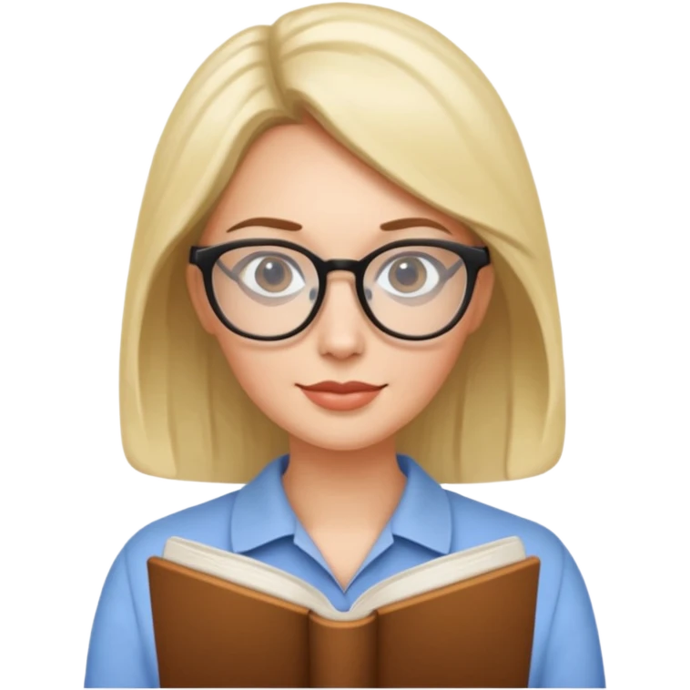 Reading Glasses Lady emoji